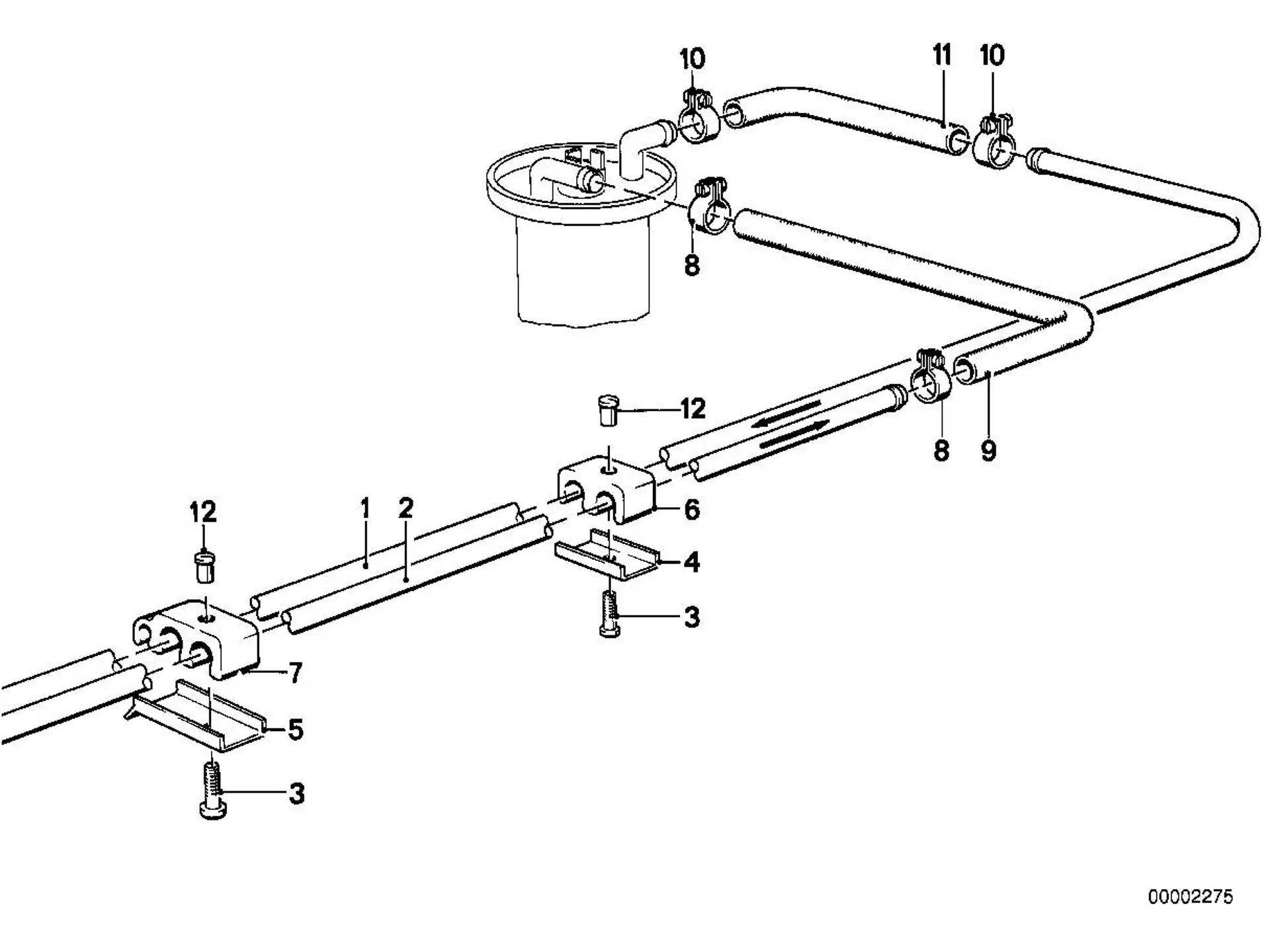 BMW Klemmstück E36 E12 E21 E23 E24 E28 E31 E32 E34 E38 E39 E53 16121107928
