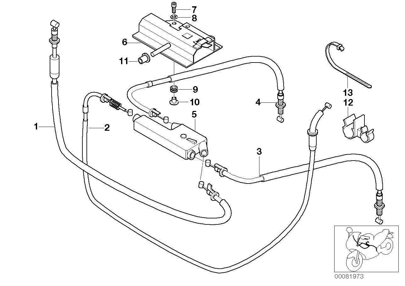 BMW Gaszug 32737692488