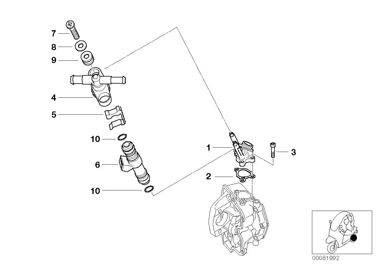 BMW Ansaugstutzen 11617652724 - Bildposition 01