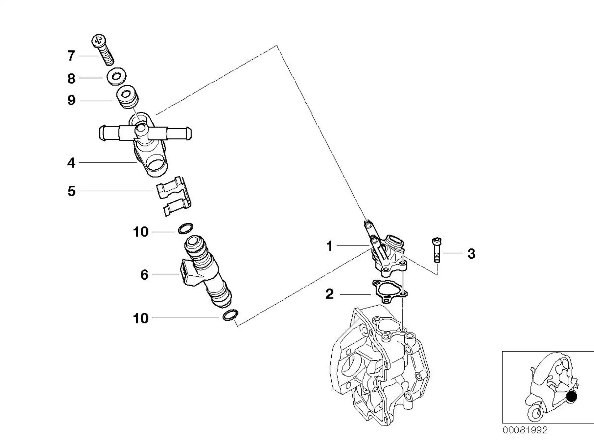 BMW Einspritzventil 13641343025