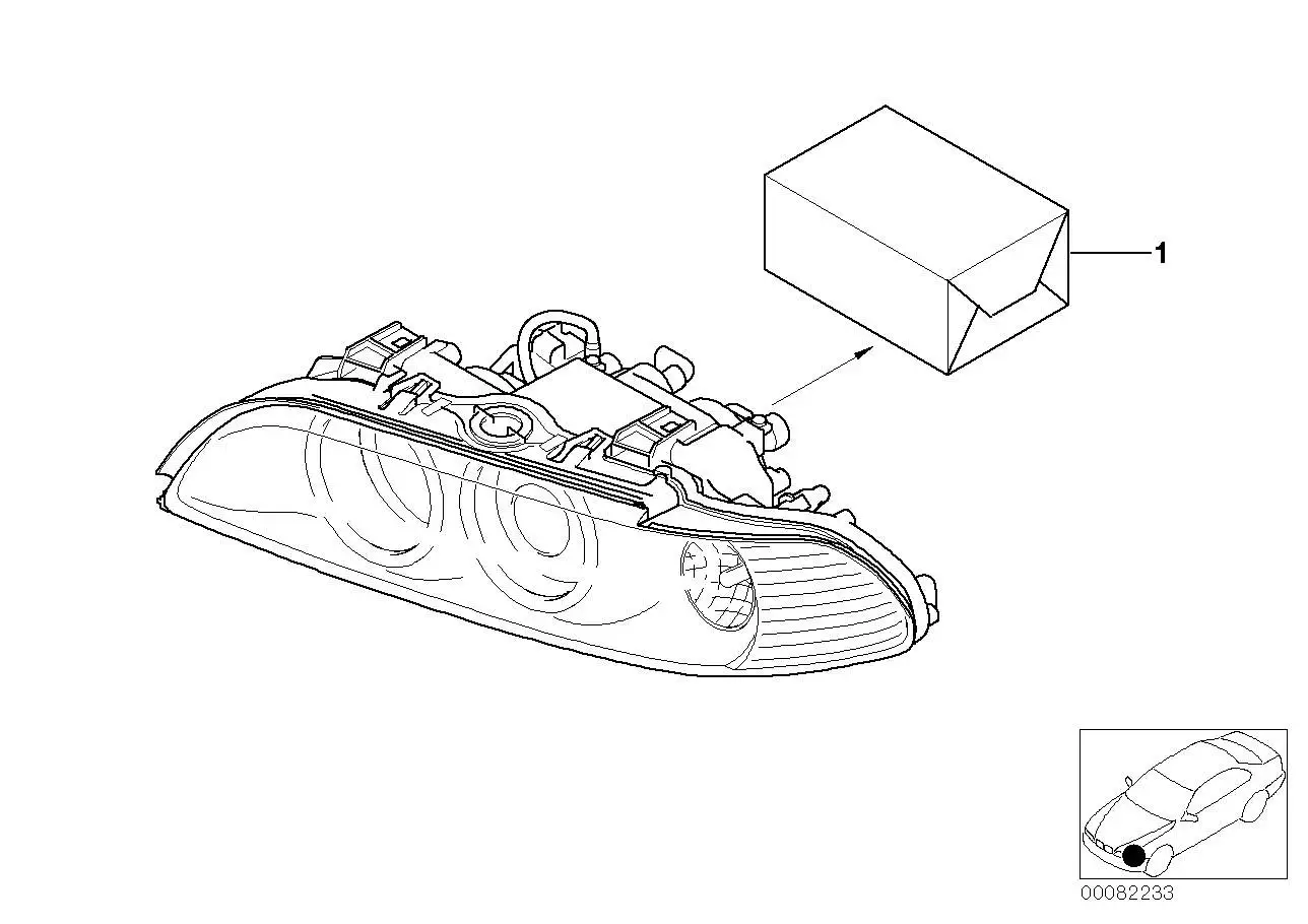 BMW Steuergerät Xenon-Licht E39 63128387114 - 5er E39