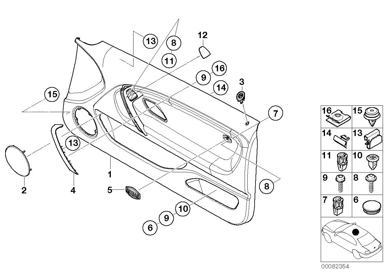 BMW Blende links E46 51417020407 - 3er E46