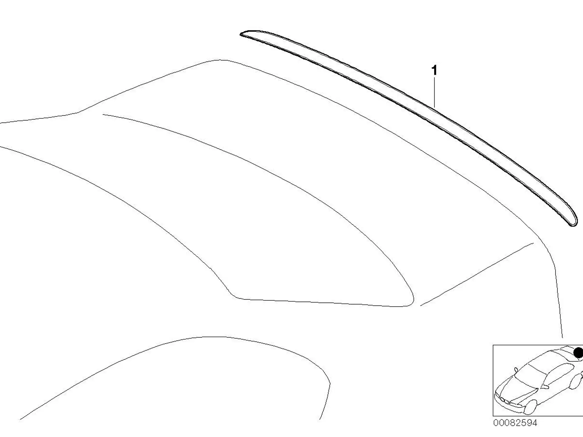 BMW M Heckspoiler grundiert E46 51717894050