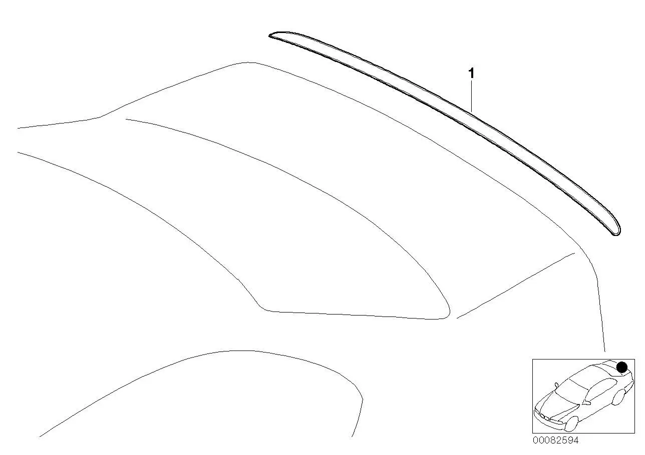 BMW M Heckspoiler grundiert E46 51717894050 - 3er E46
