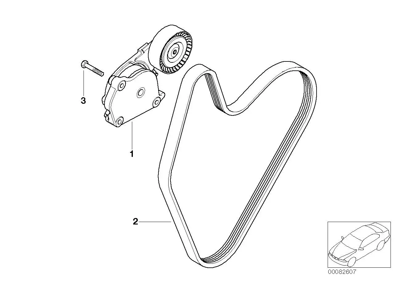 BMW Sechskantschraube R50 R52 R53 07119904406
