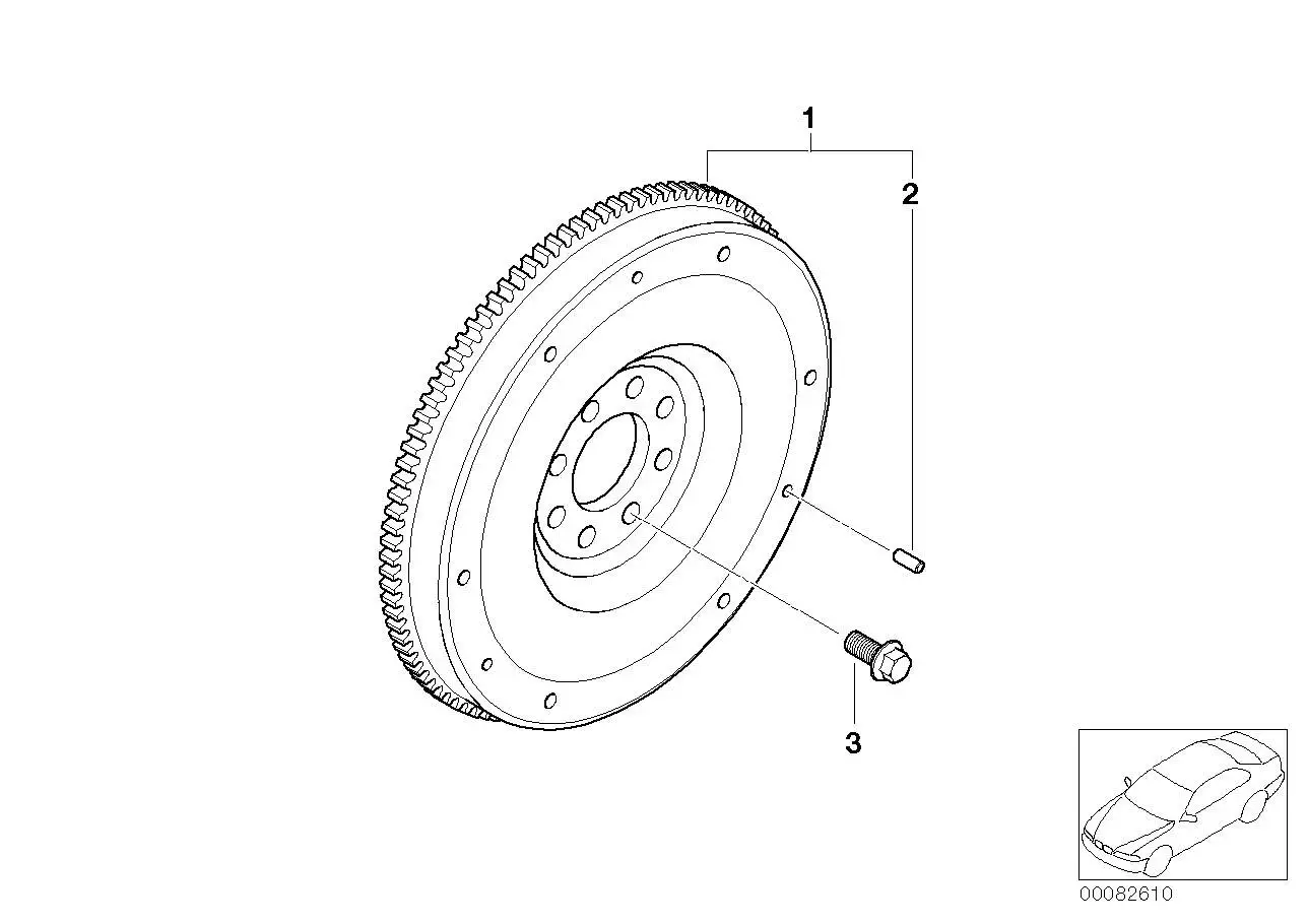BMW Schwungrad R50 R52 11227535599 - MINI R50, MINI R52