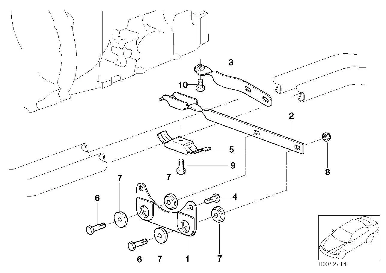 BMW Träger Abgasanlage E46 18301439148