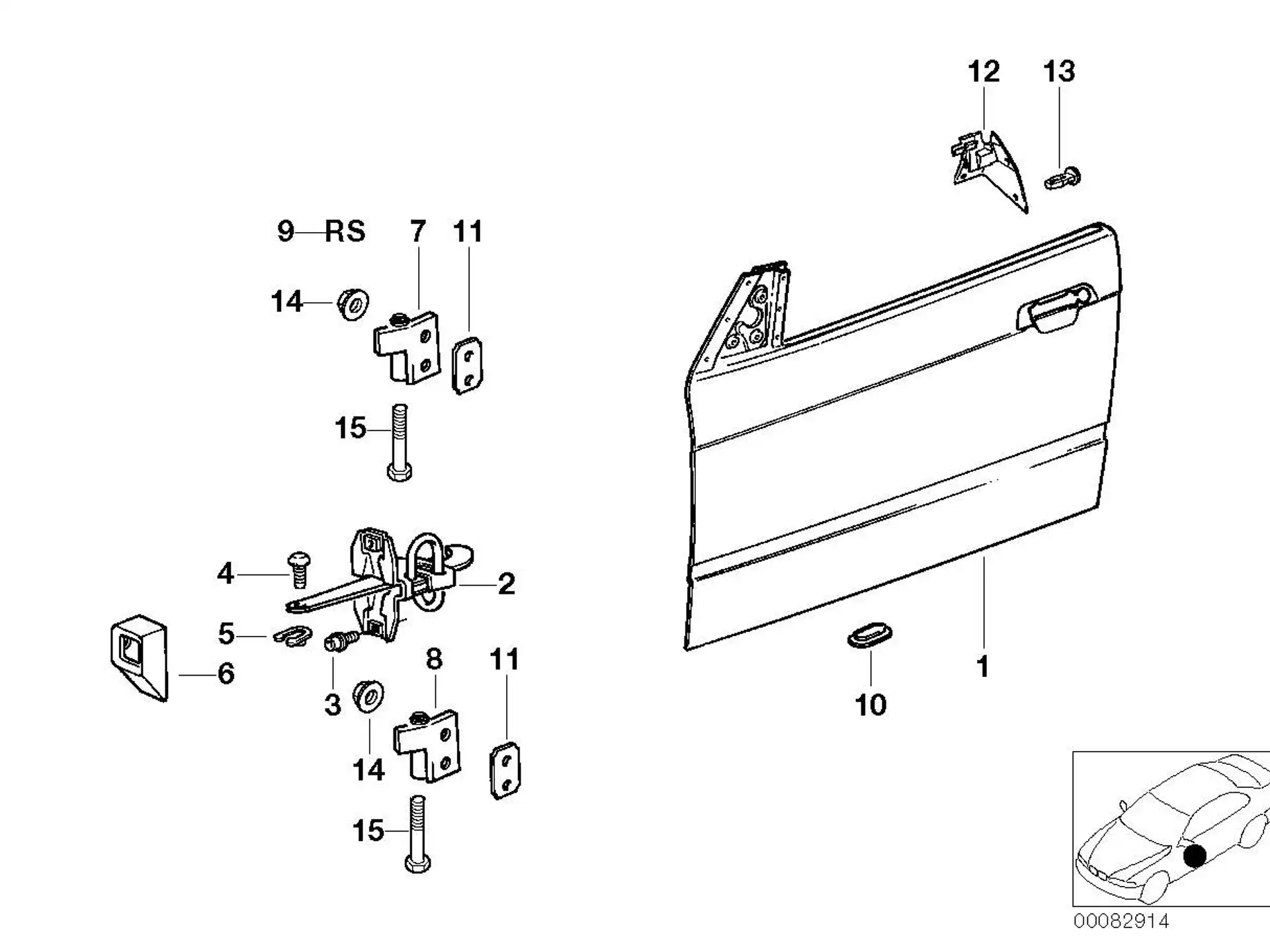 BMW Schachtabdeckung innen links E36 51218201063