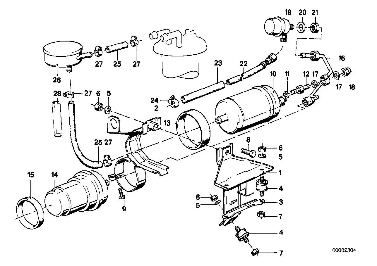 BMW Gummilager E23 E30 16121153011