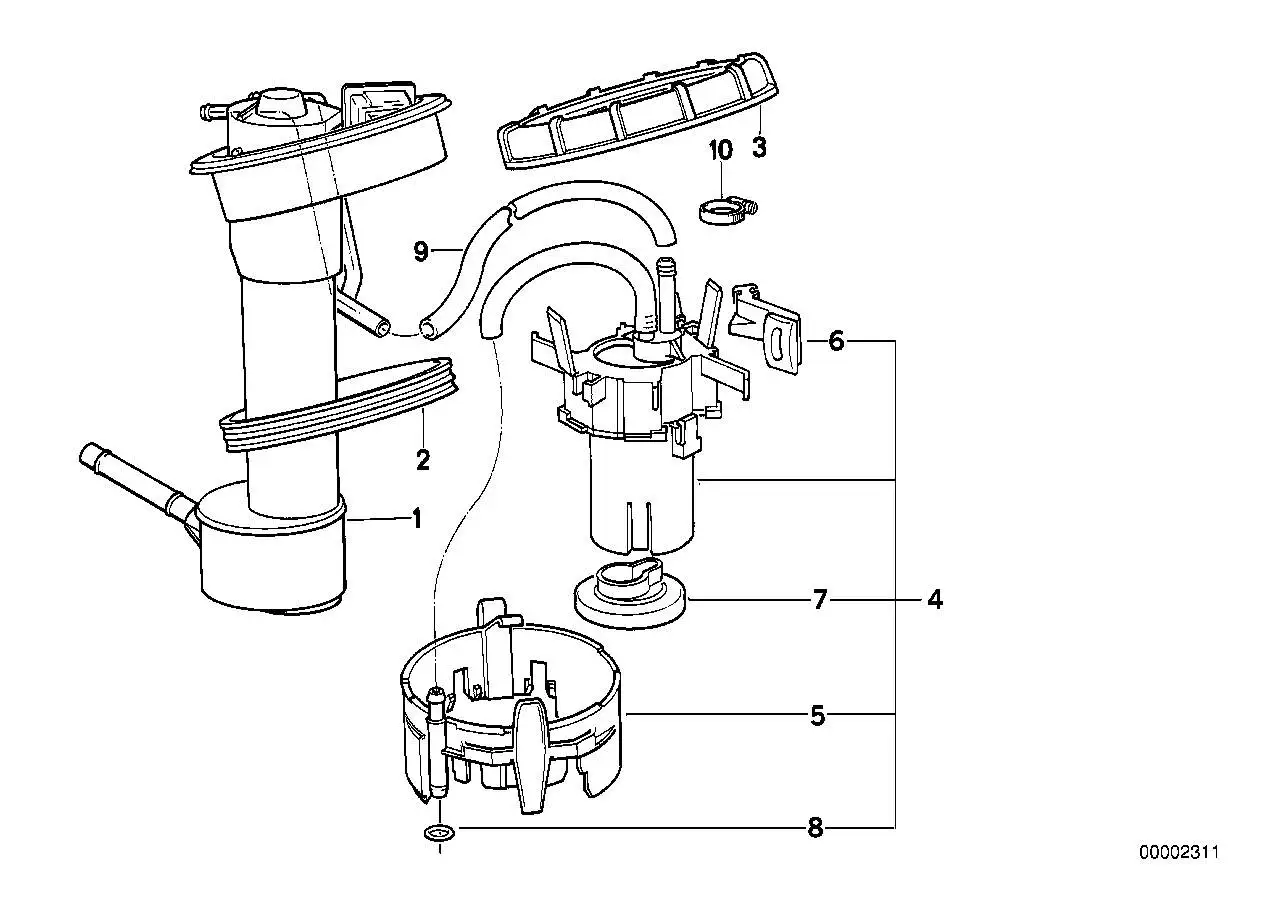 BMW Sieb E34 E36 16141181829 - Bildposition 07