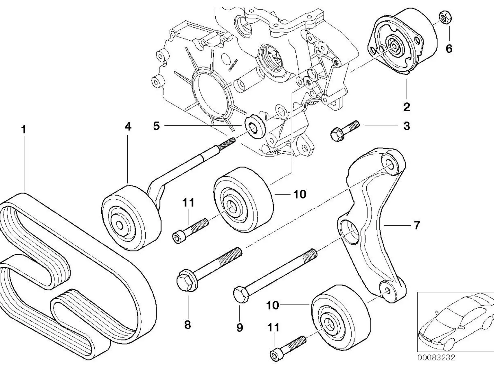 BMW Rolle E38 E39 E46 E53 11282247435