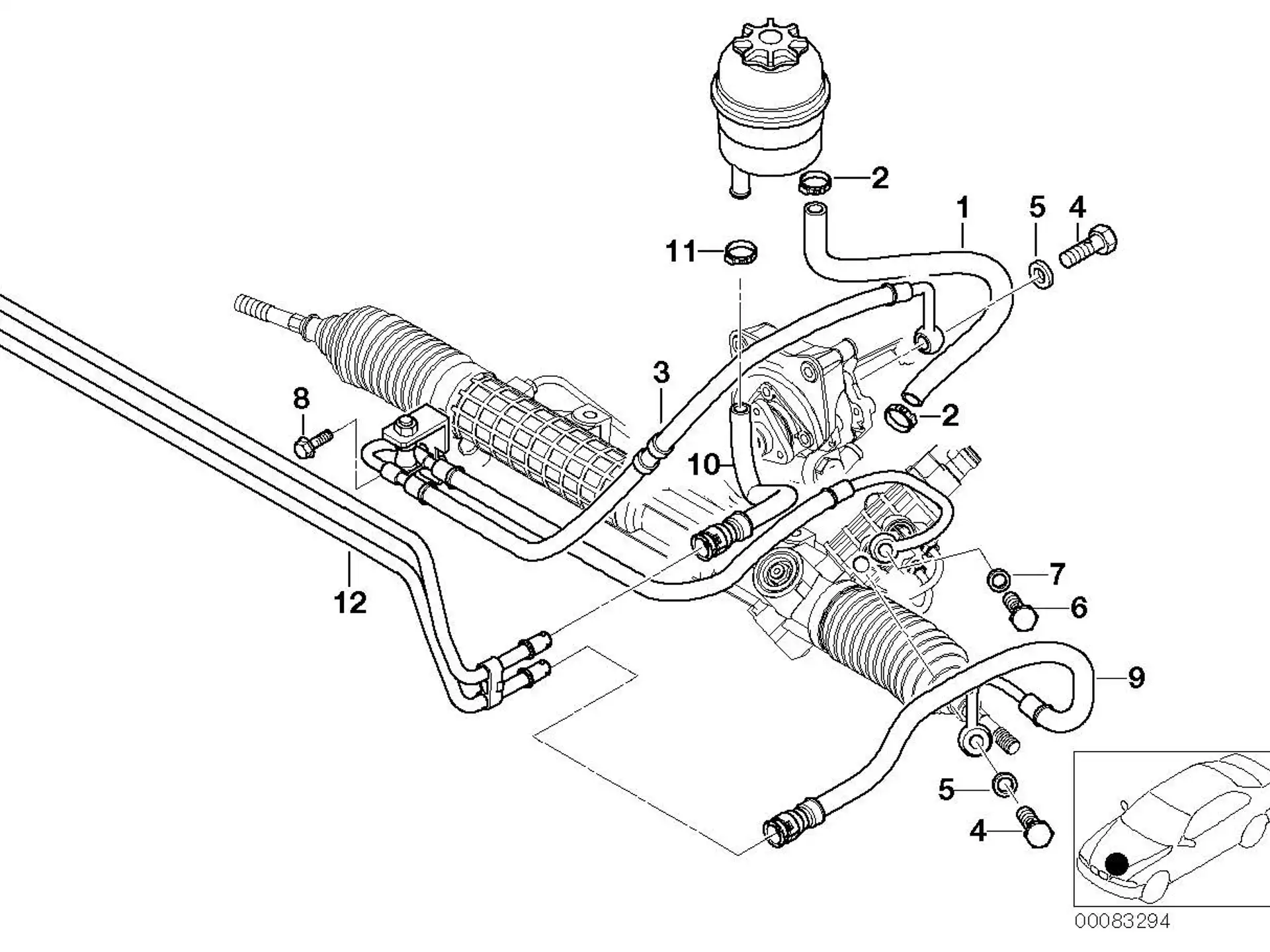 BMW Dehnschlauch E46 E85 E86 32412283893