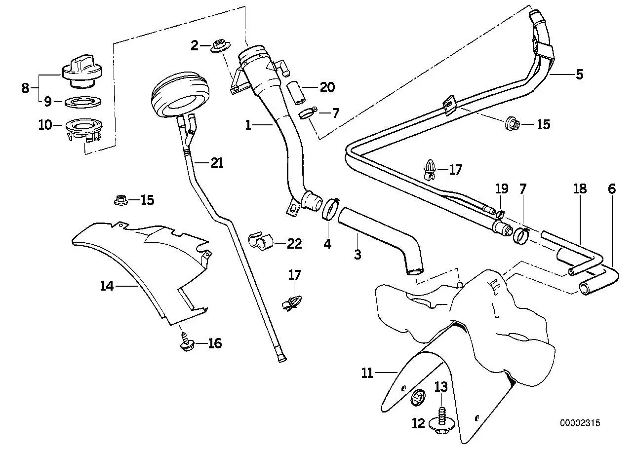 BMW Schlauch 16111180899 - Bildposition 03