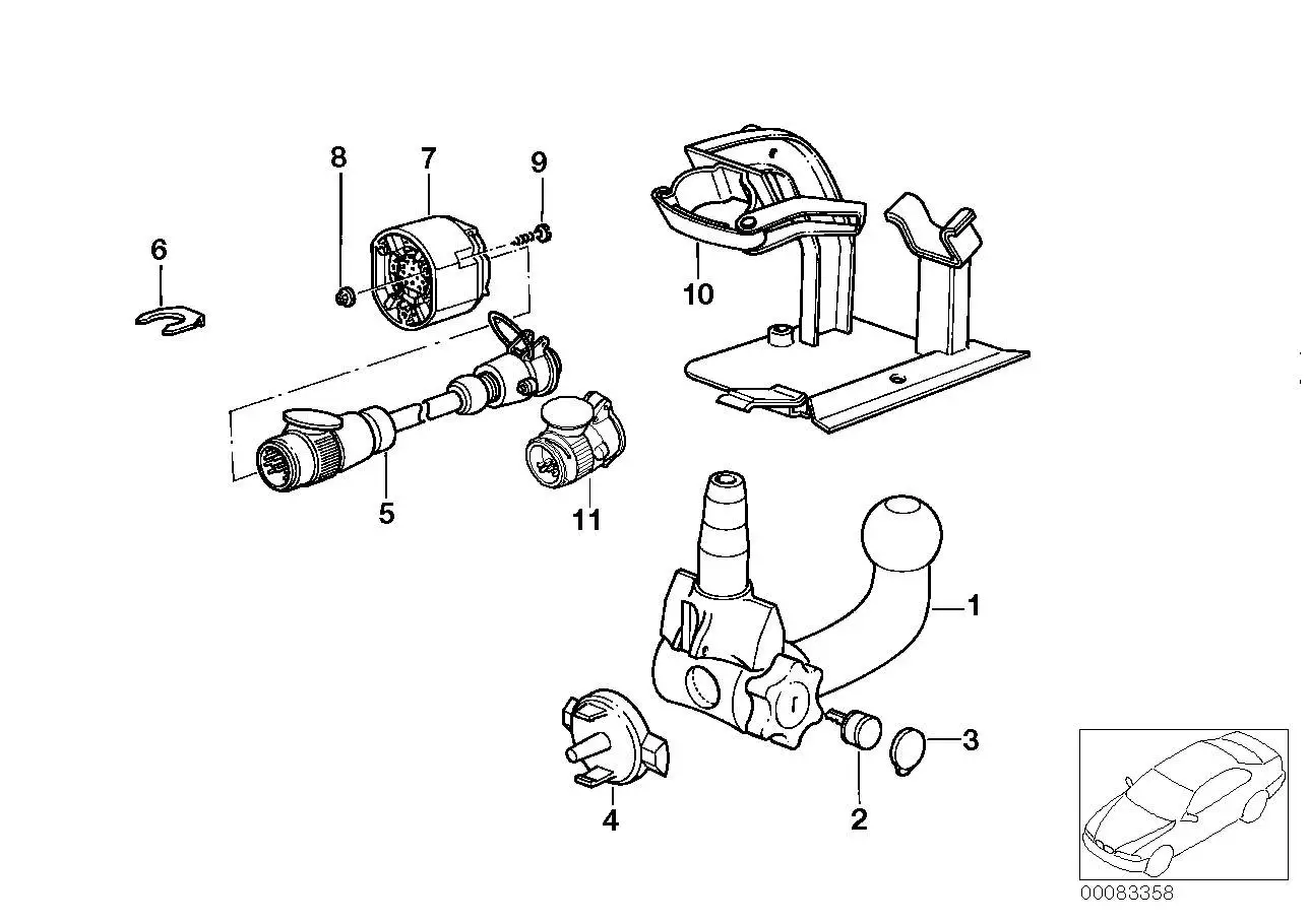 BMW Kugelkopf abnehmbar E31 71601137245