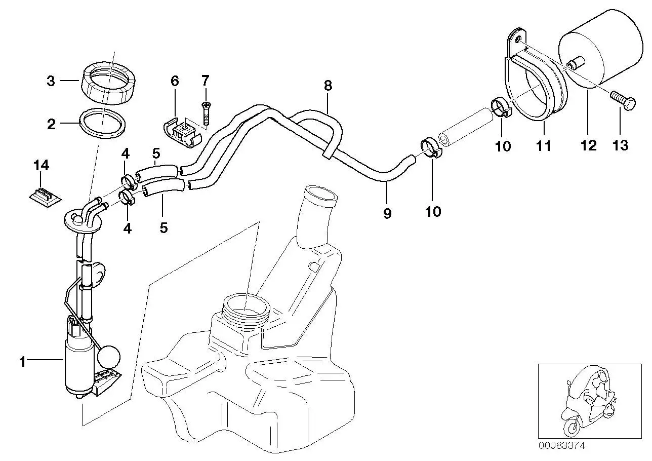 BMW Dichtung 16112329544 - C1 / Bildposition 02