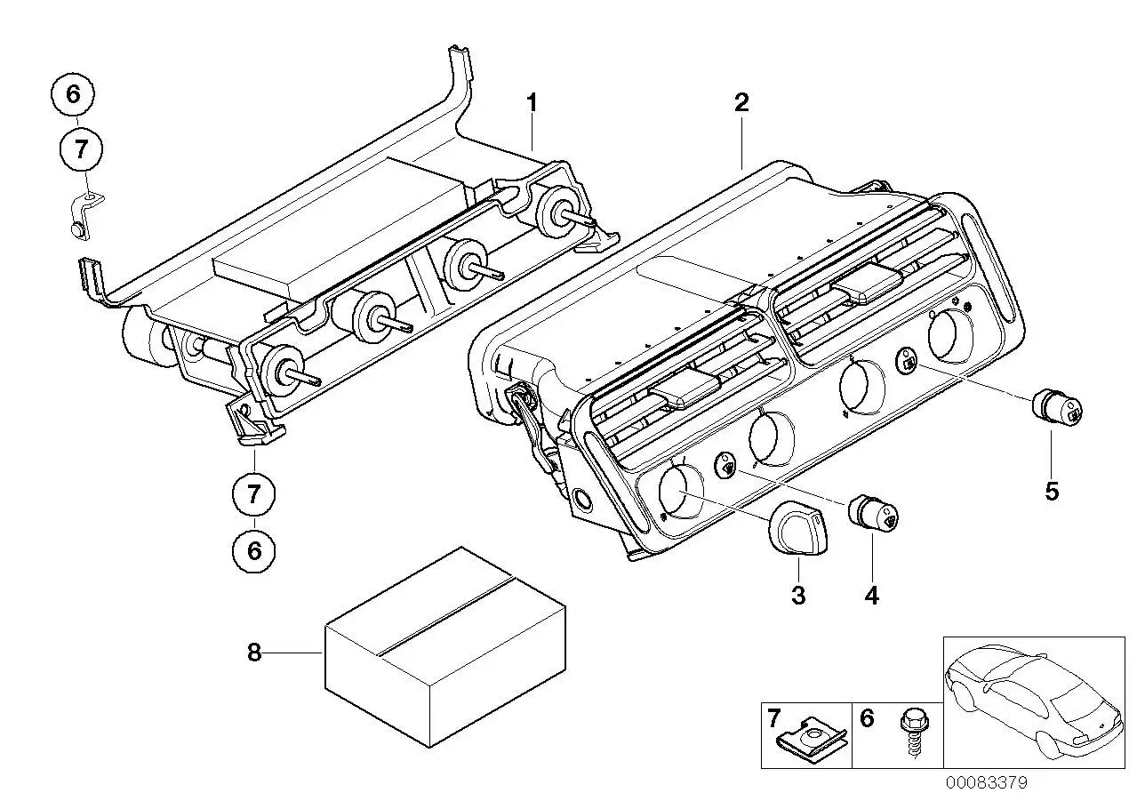 BMW Drehknopf E52 64116902826