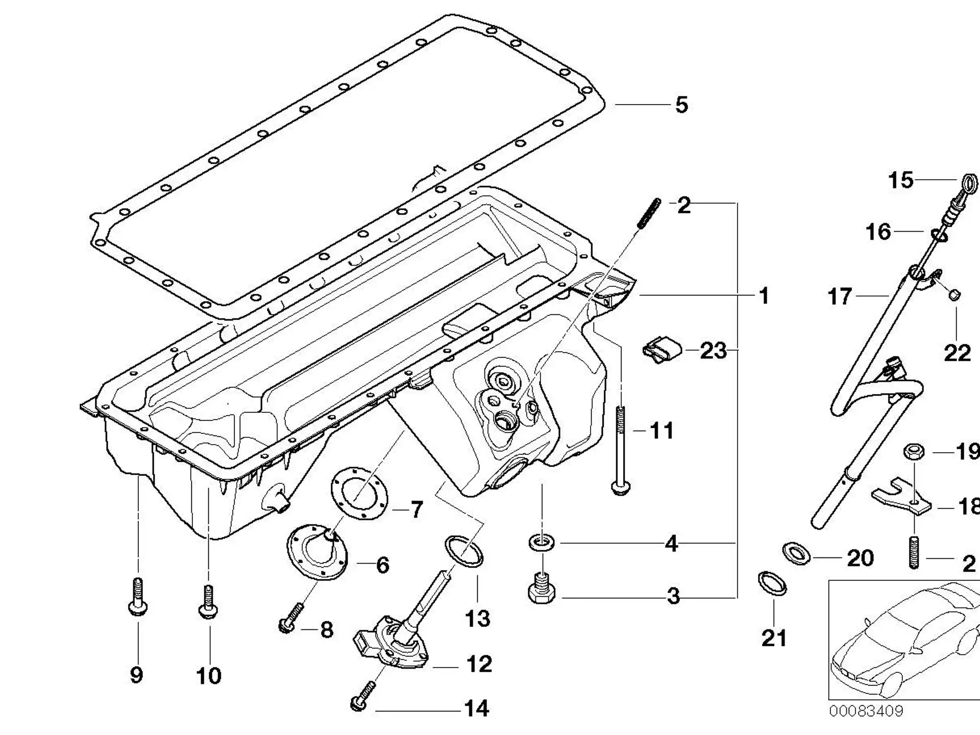 BMW Dichtung E46 11137832023