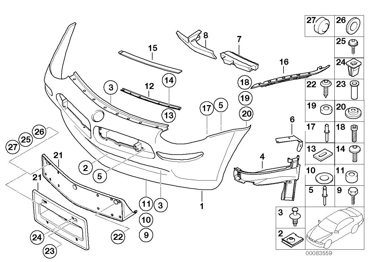 BMW Haltewinkel links E52 51117035535 - Bildposition 06