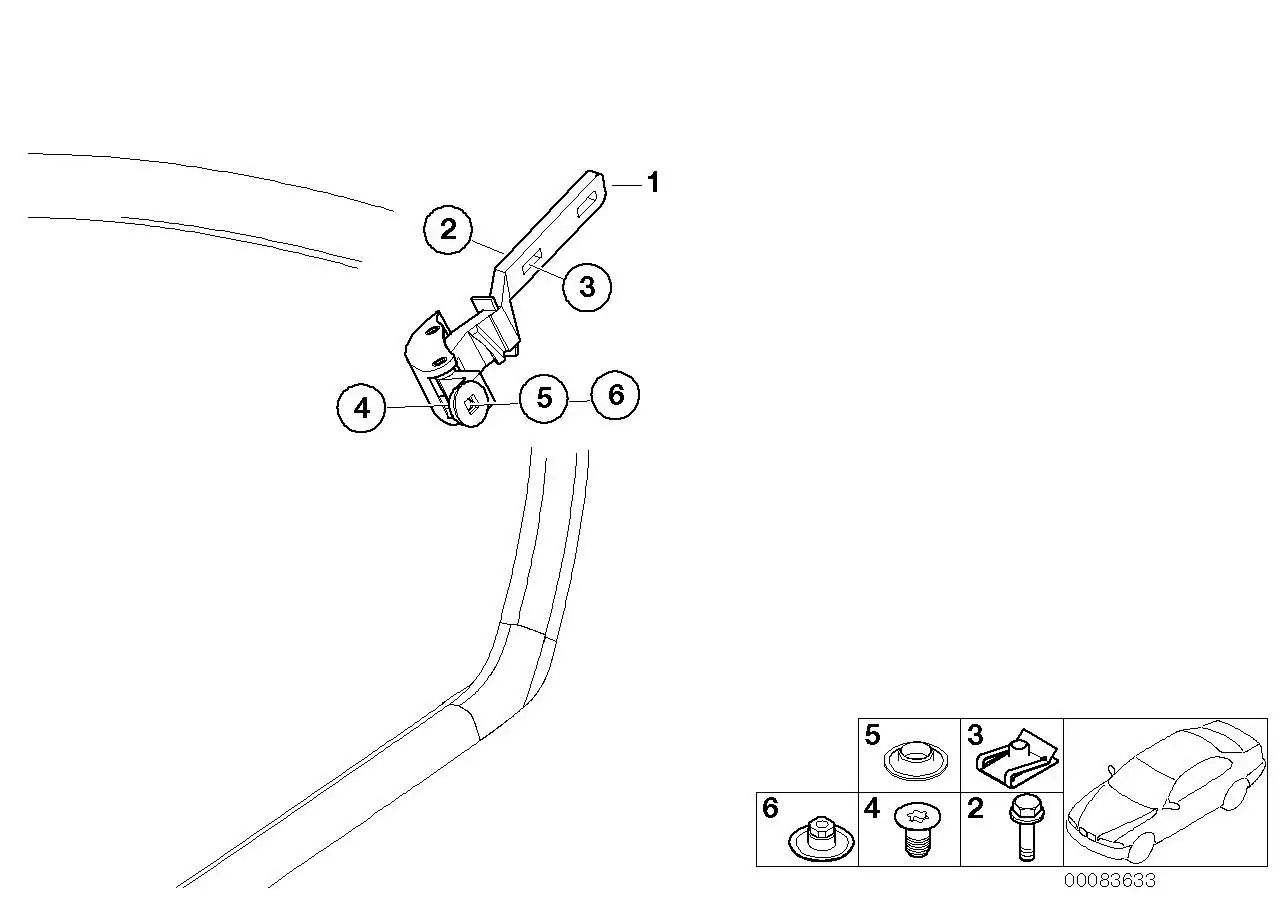 BMW Senkschraube E36 E46 51368144046 - Z3 E36, 3er E46