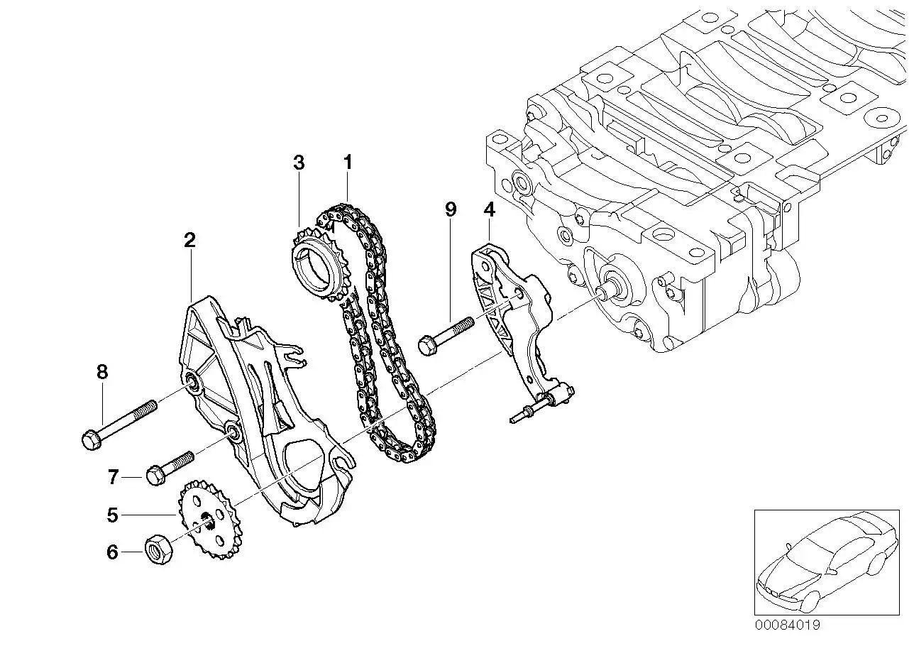 BMW Kettenspanner E46 E60 E61 E81 E82 E83 E84 E85 E87 E88 E90 E91