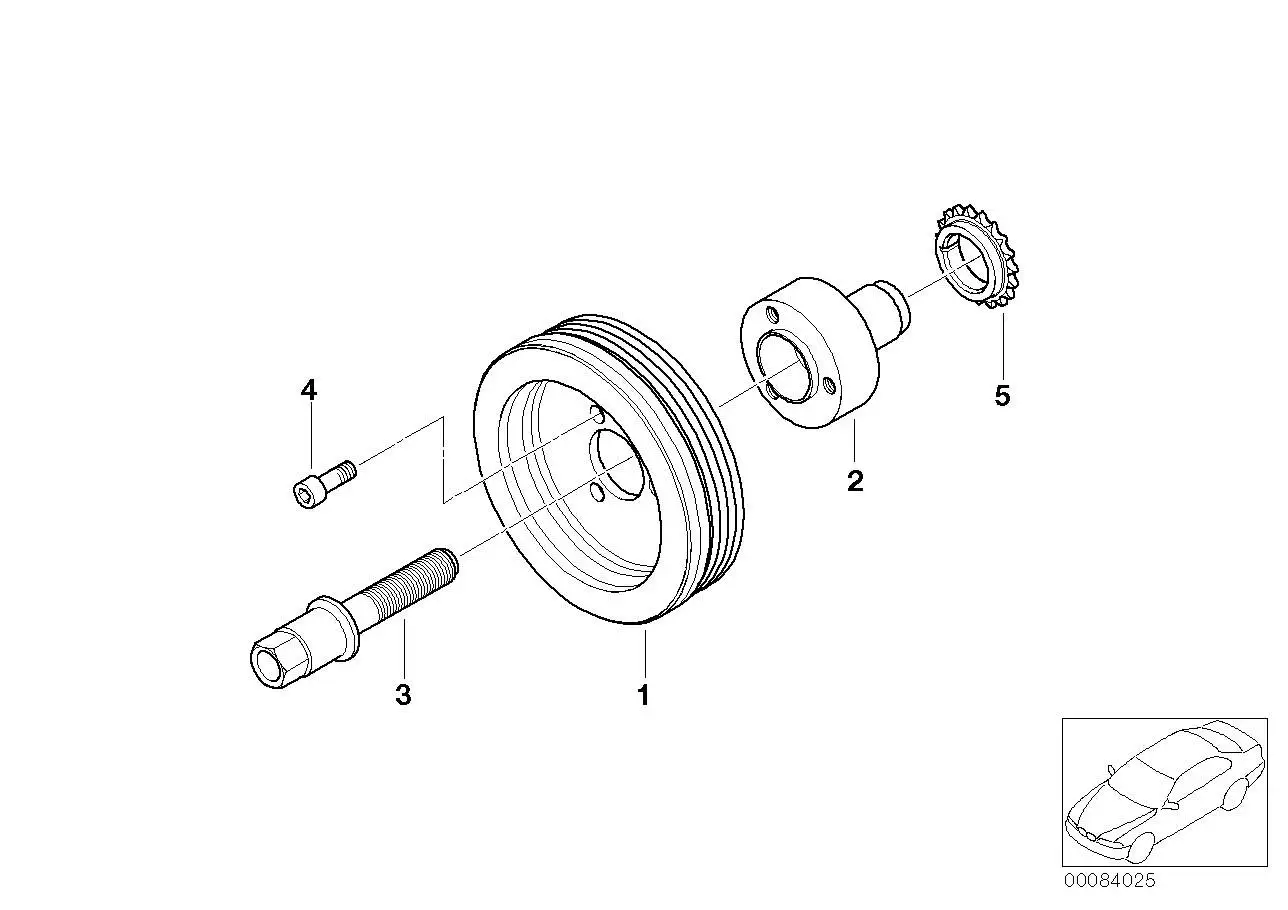 BMW Schwingungsdämpfer E46 E60 E81 E82 E83 E84 E85 E87 E88 E90 E9