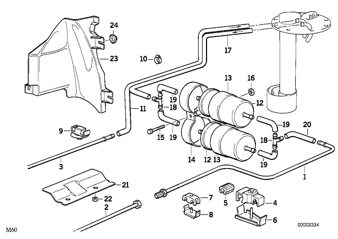 BMW Halter Kraftstoffleitung 16121181519 - Bildposition 06
