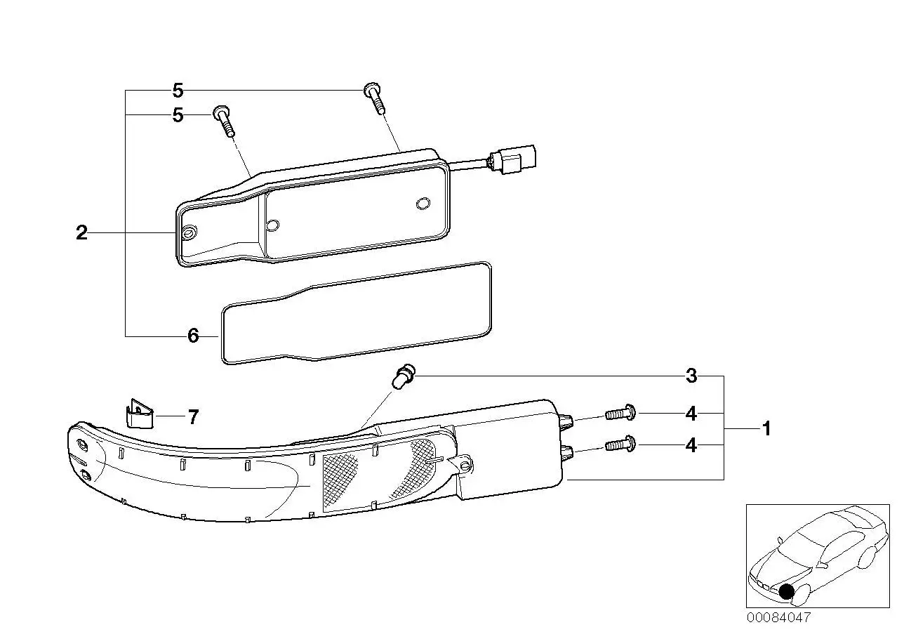 BMW Blinkleuchte links E52 63136900395