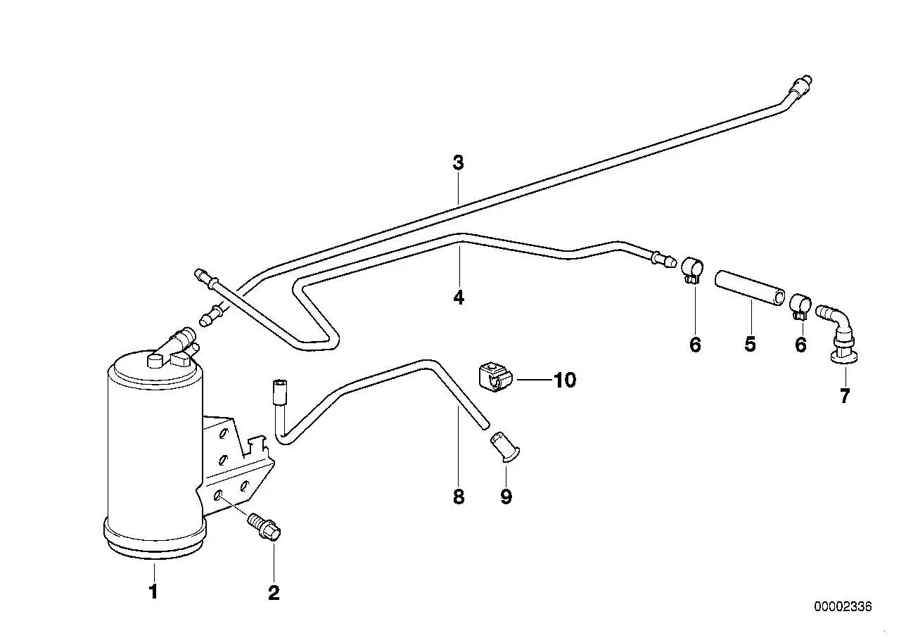 BMW Aktivkohlefilter E36 16132227209