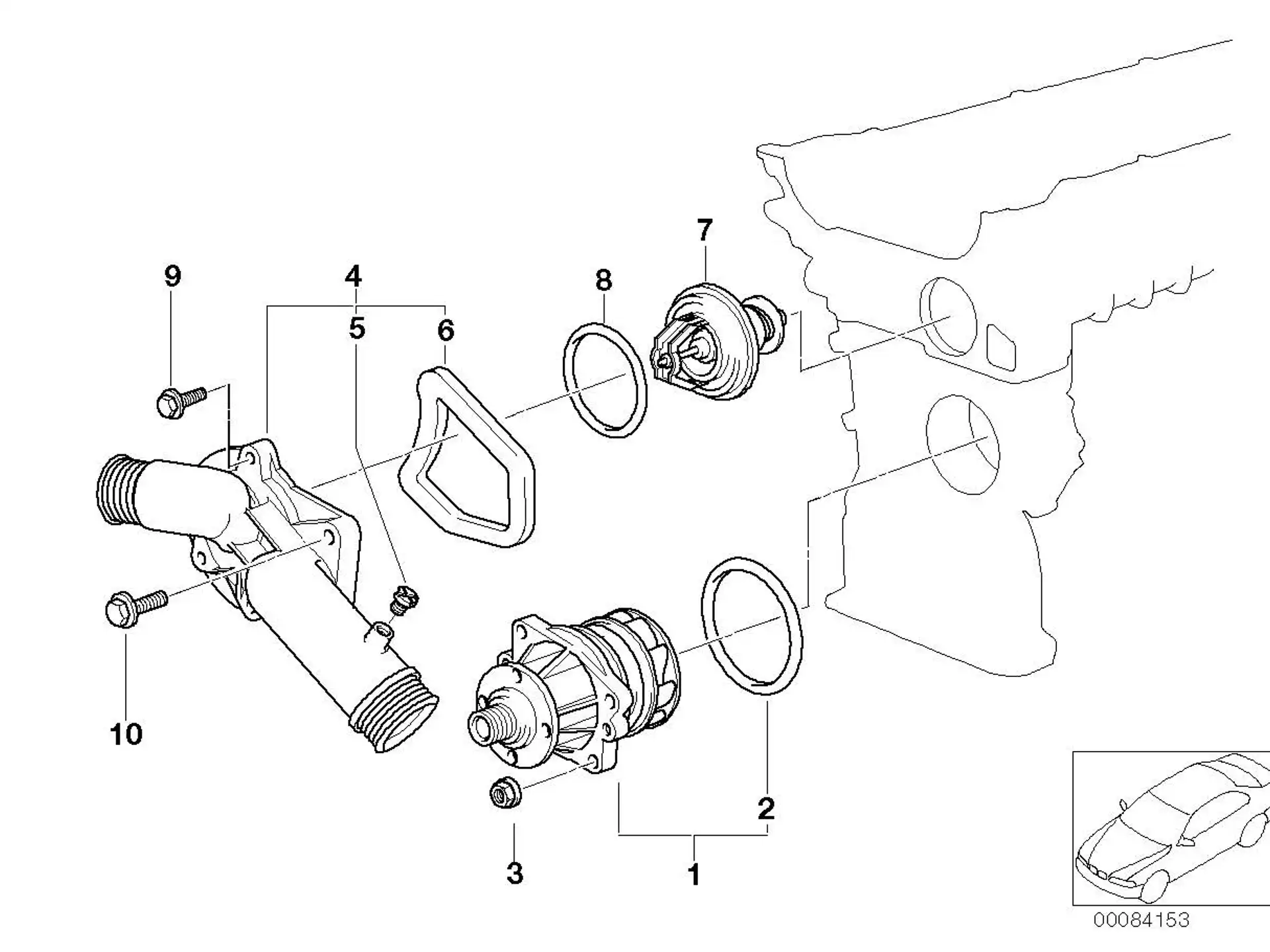 BMW Anschlussflansch E38 E39 11531740478