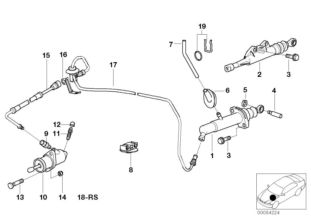 BMW Geberzylinder Kupplung E38 E39 21526758827 - Bildposition 01