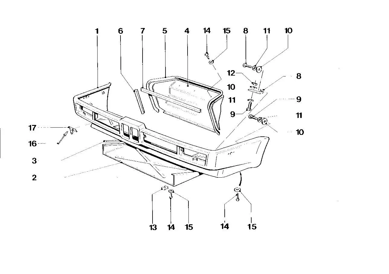 BMW Frontverkleidung E23 41332165135 - Bildposition 01