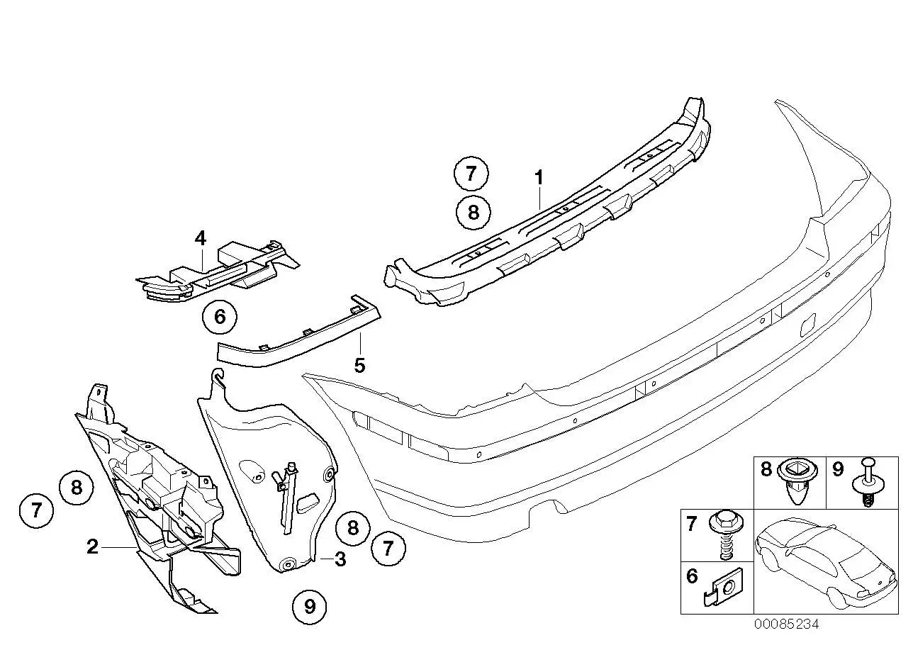 BMW Halteklammer links E46 51127030271 - Bildposition 06