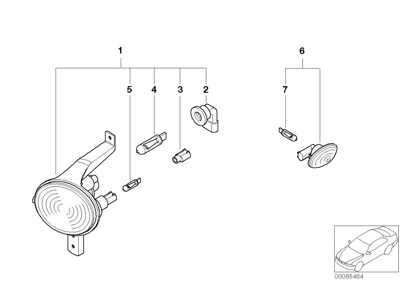 BMW Lampenfassung Blinkleuchte R50 R52 R53 63127169480