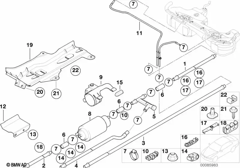 BMW Verteilerstück 16126750600 - Bildposition 05
