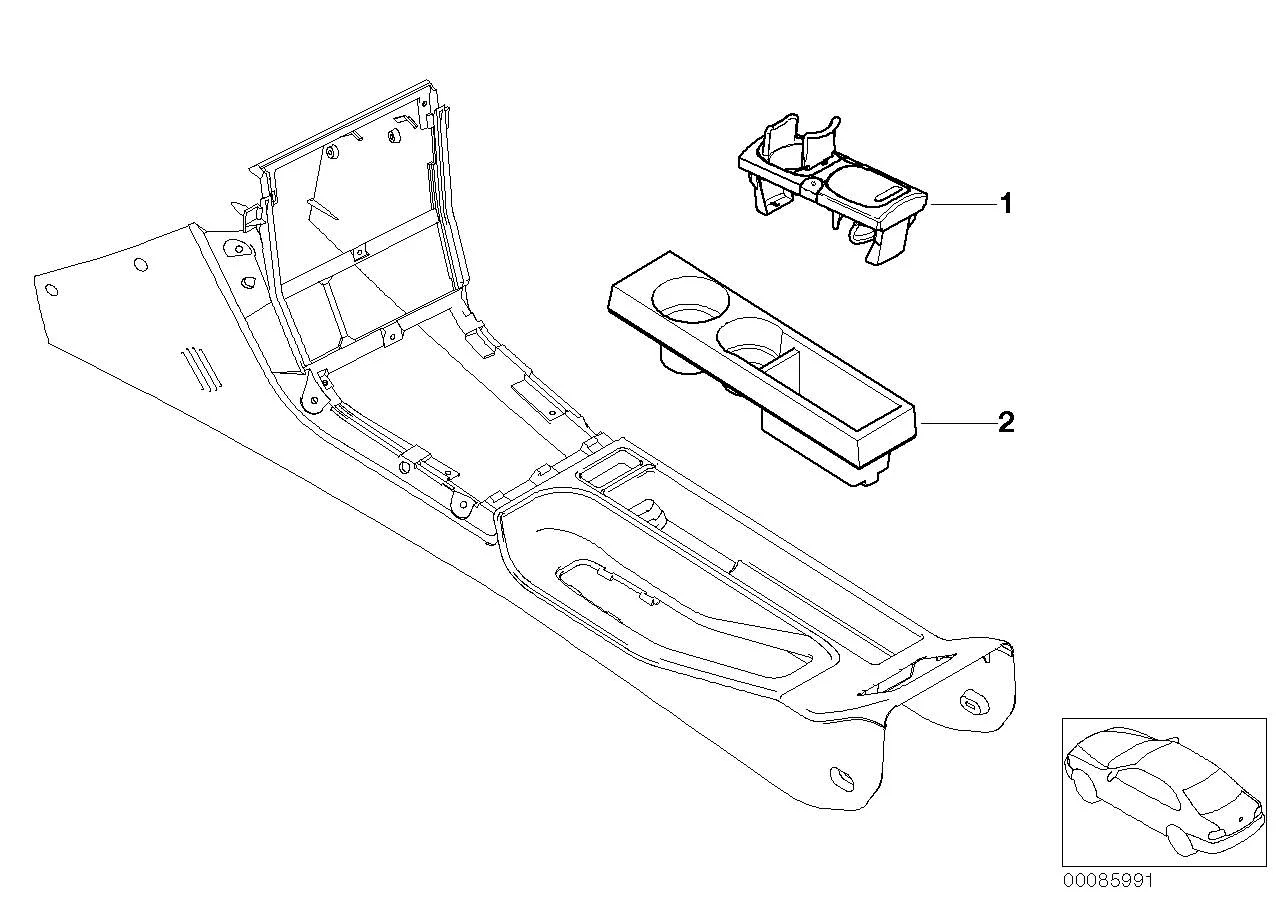 BMW Getränkehalter 51168398250
