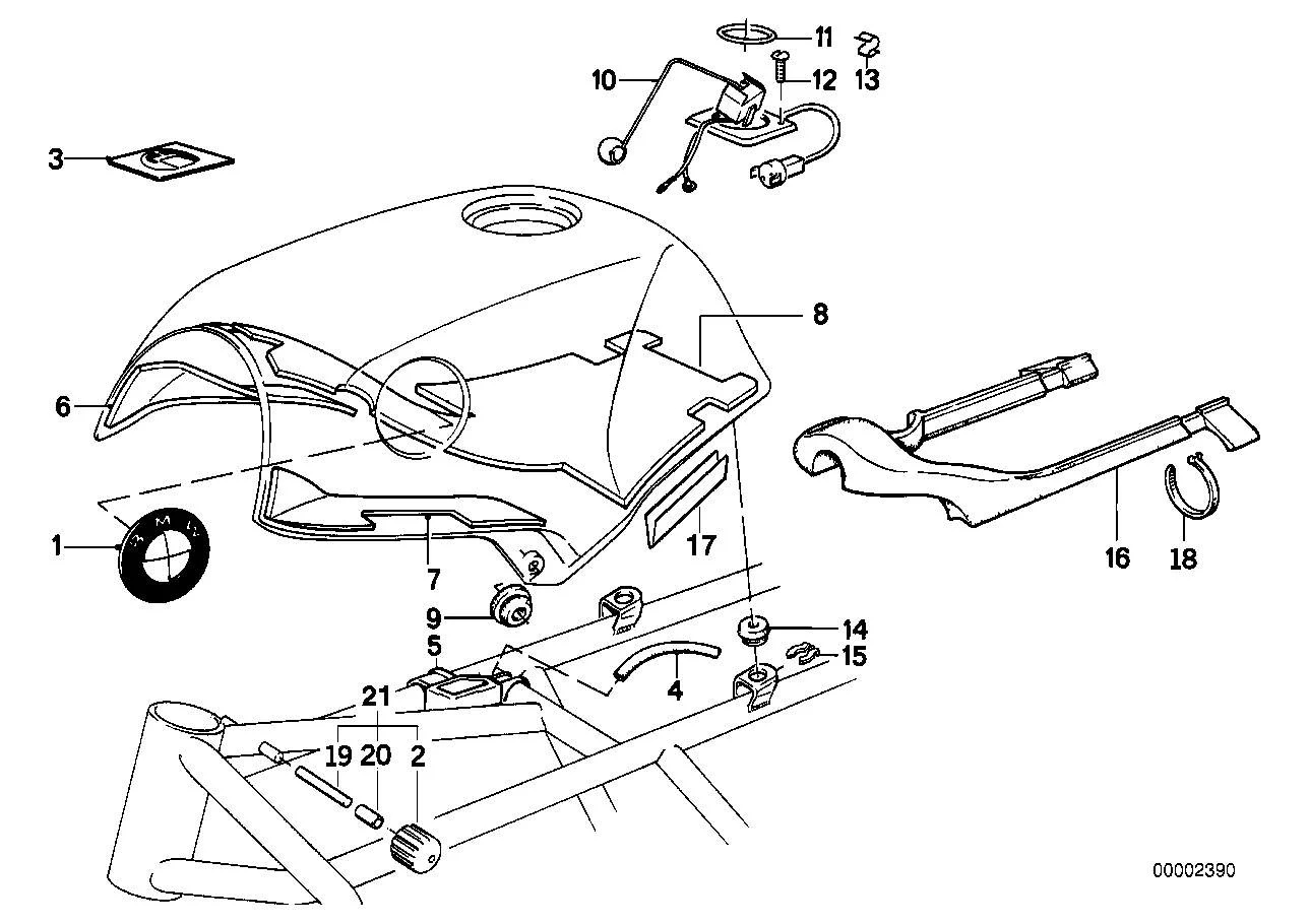 BMW Tülle 16112309163