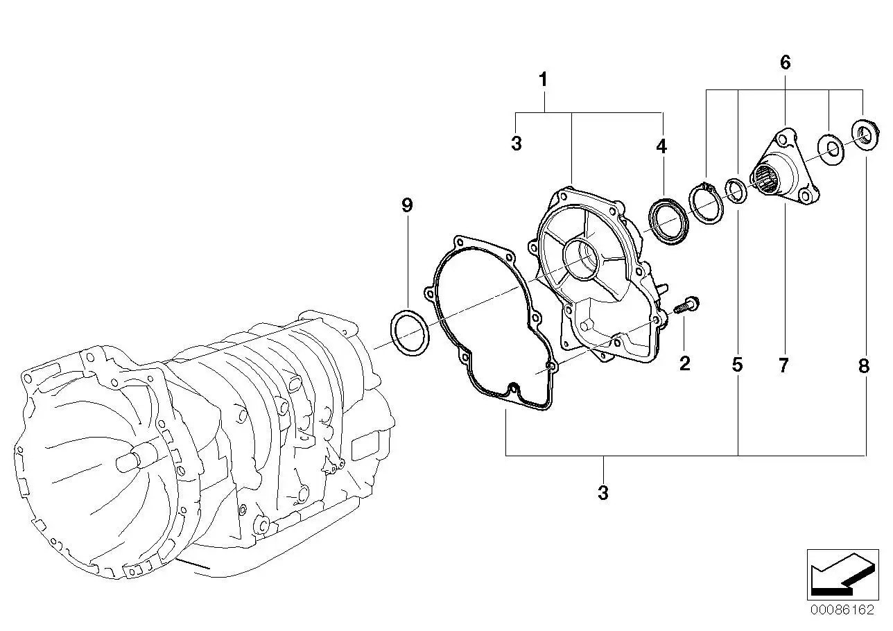 BMW Reparatursatz Wellendichtring E39 E46 24137514548 - 3er E46,