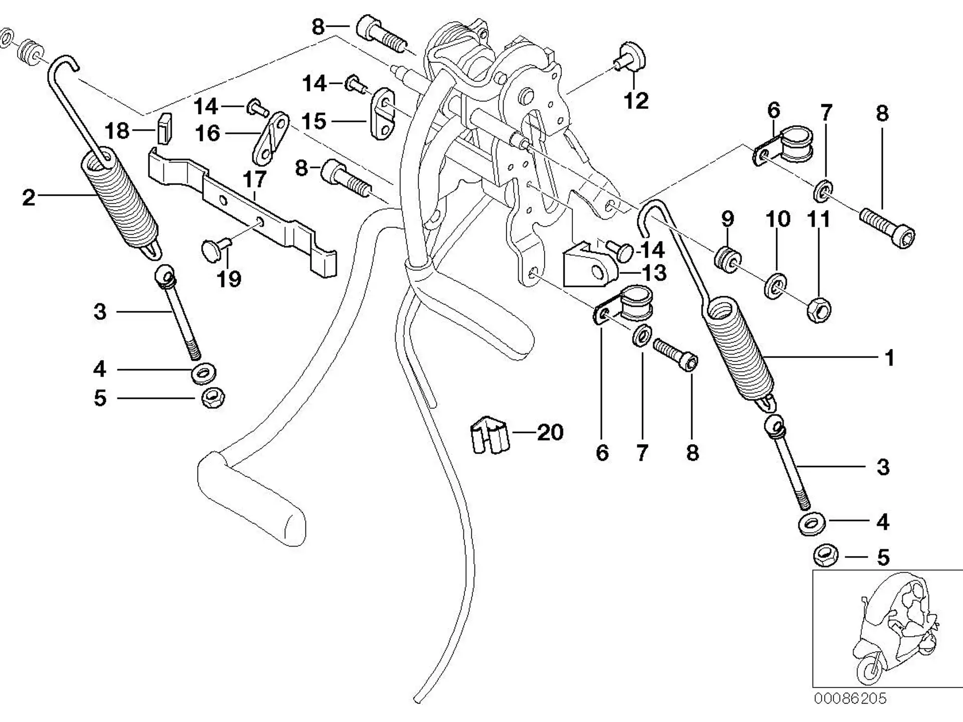 BMW Zugfeder 46527663926