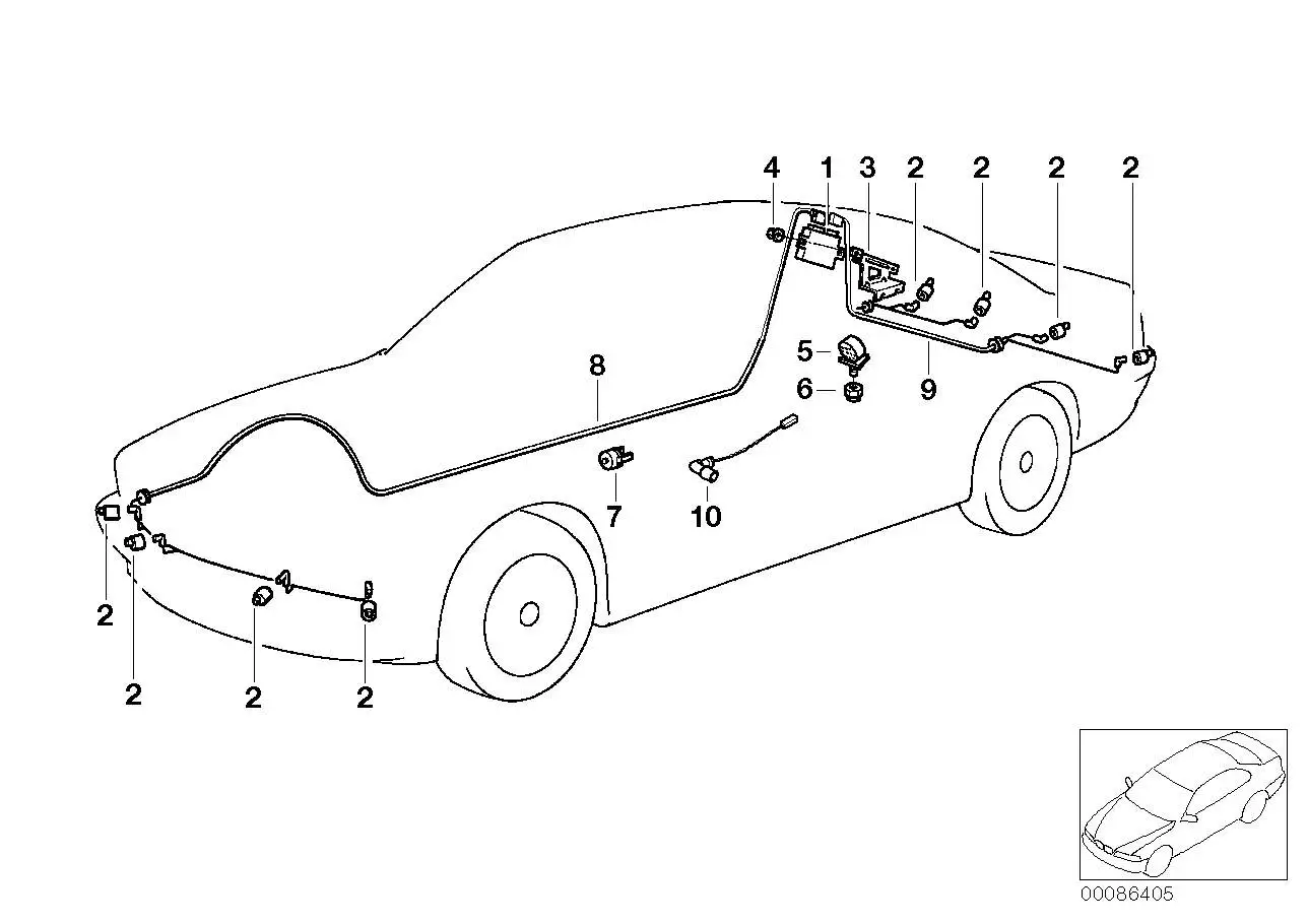 BMW Steuergerät PDC E39 66209129813 - 5er E39