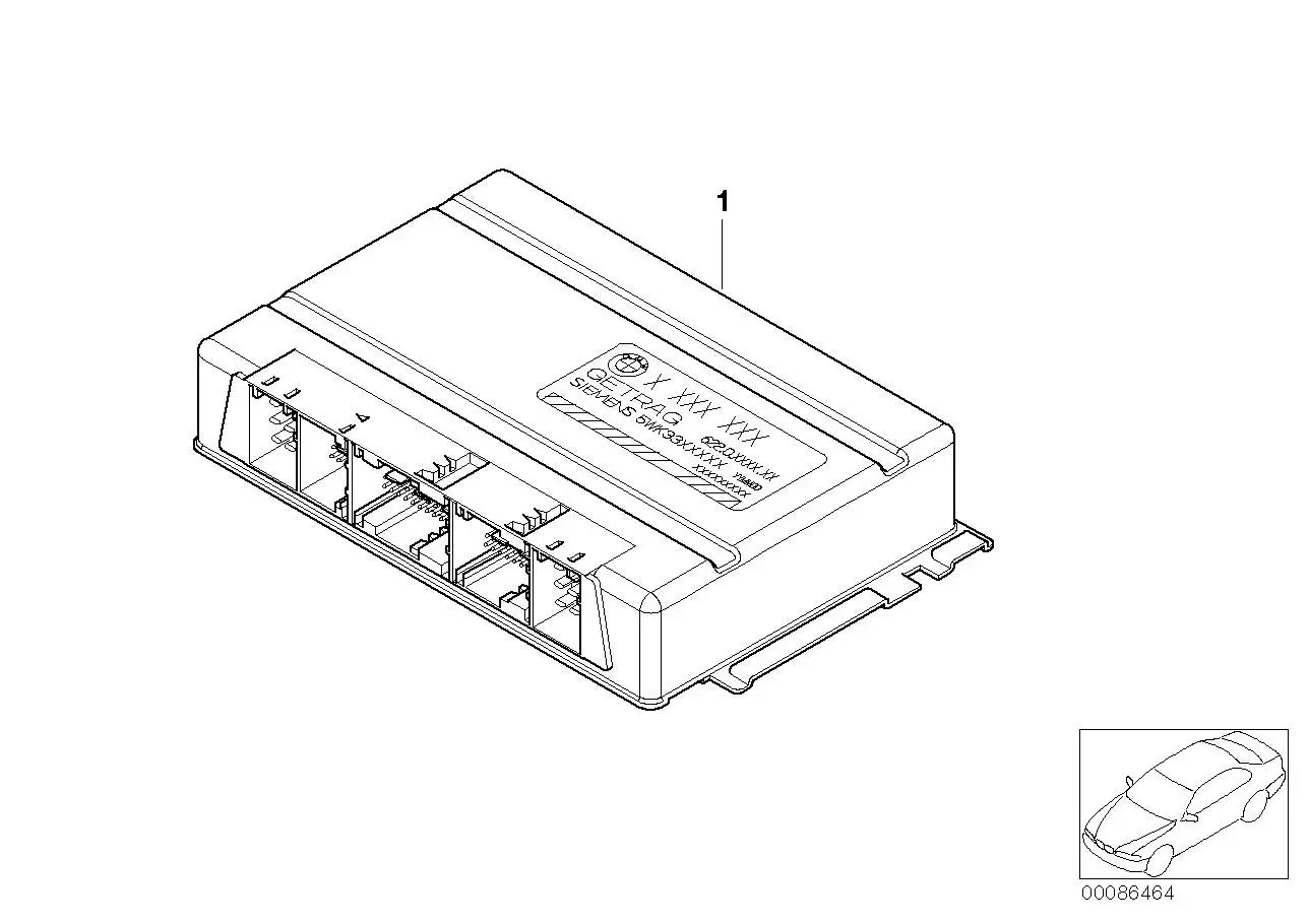 BMW Grundsteuergerät SMG E60 E61 E63 E64 23607842205 - Bildpositi