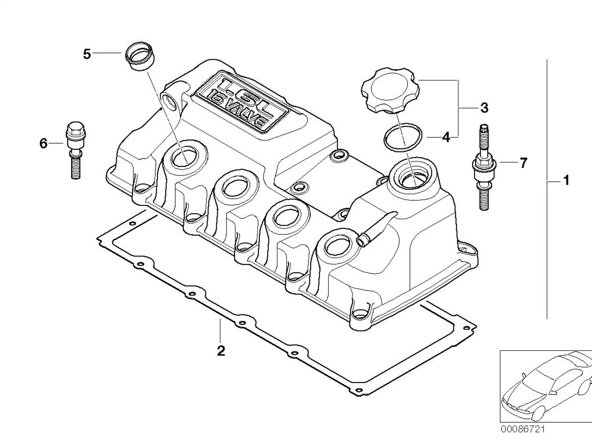 BMW Profildichtung R50 R52 R53 11121485838