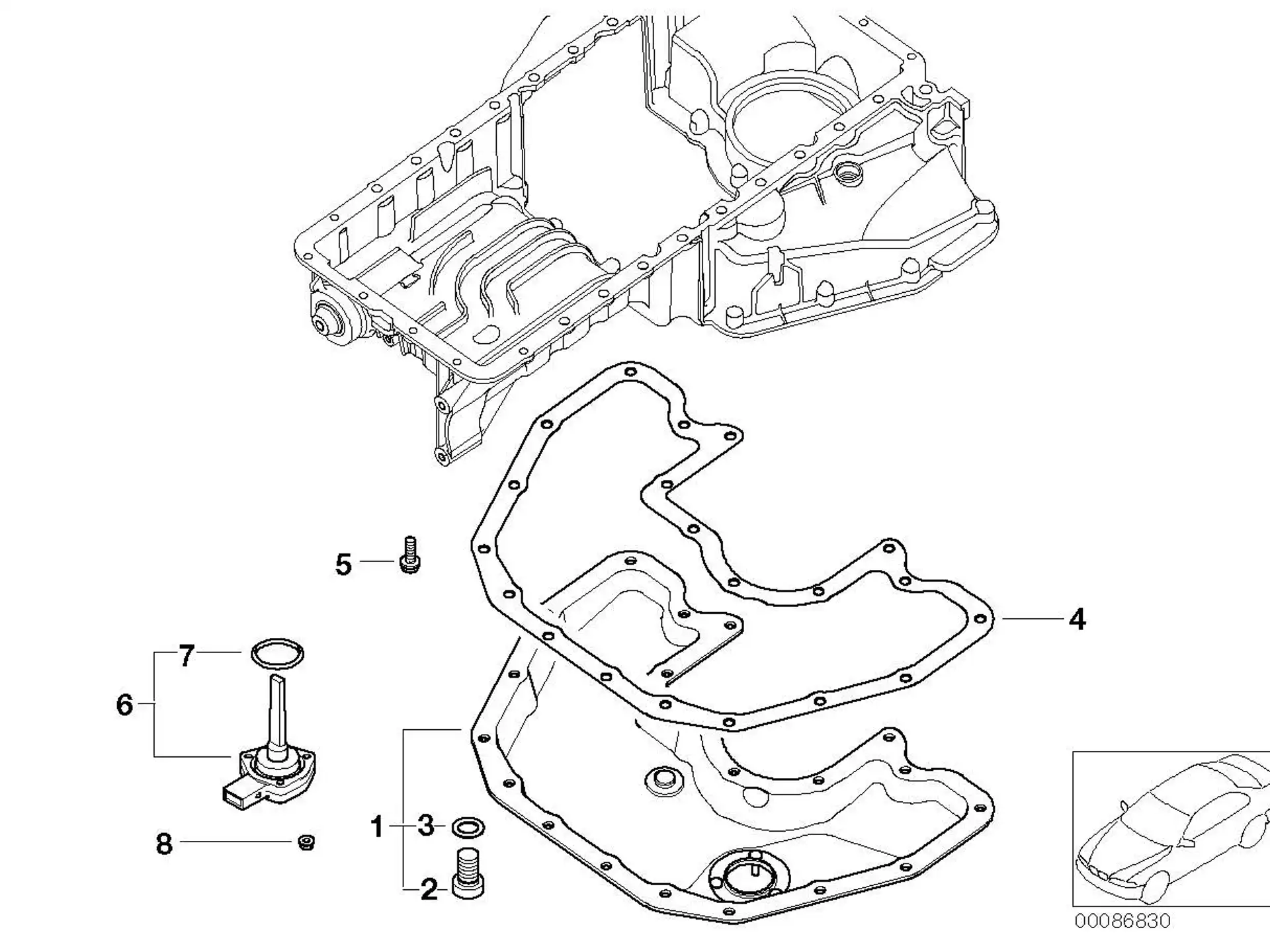 BMW Dichtung Metall E60 E61 E63 E64 E65 E66 11137506774