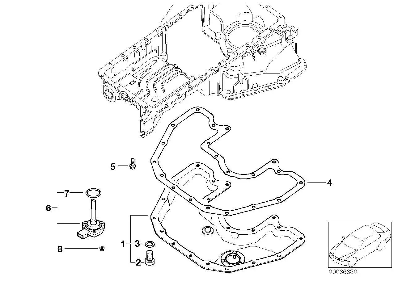 BMW Ölwanne E60 E61 E63 E64 E65 E66 11137574532