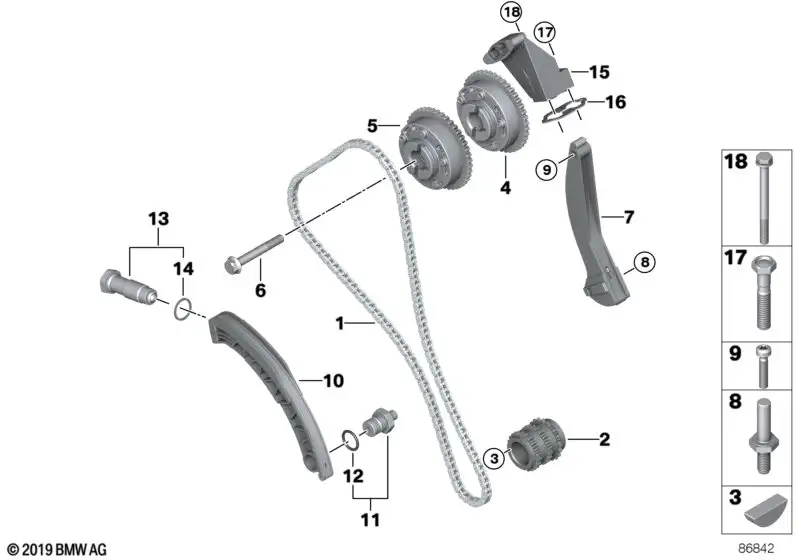 BMW Spannschiene E53 E60 E61 E63 E64 E65 E66 11317504440