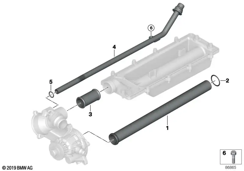 BMW Rücklaufrohr Heizung E53 E60 E61 E63 E64 E65 E66 11537502793