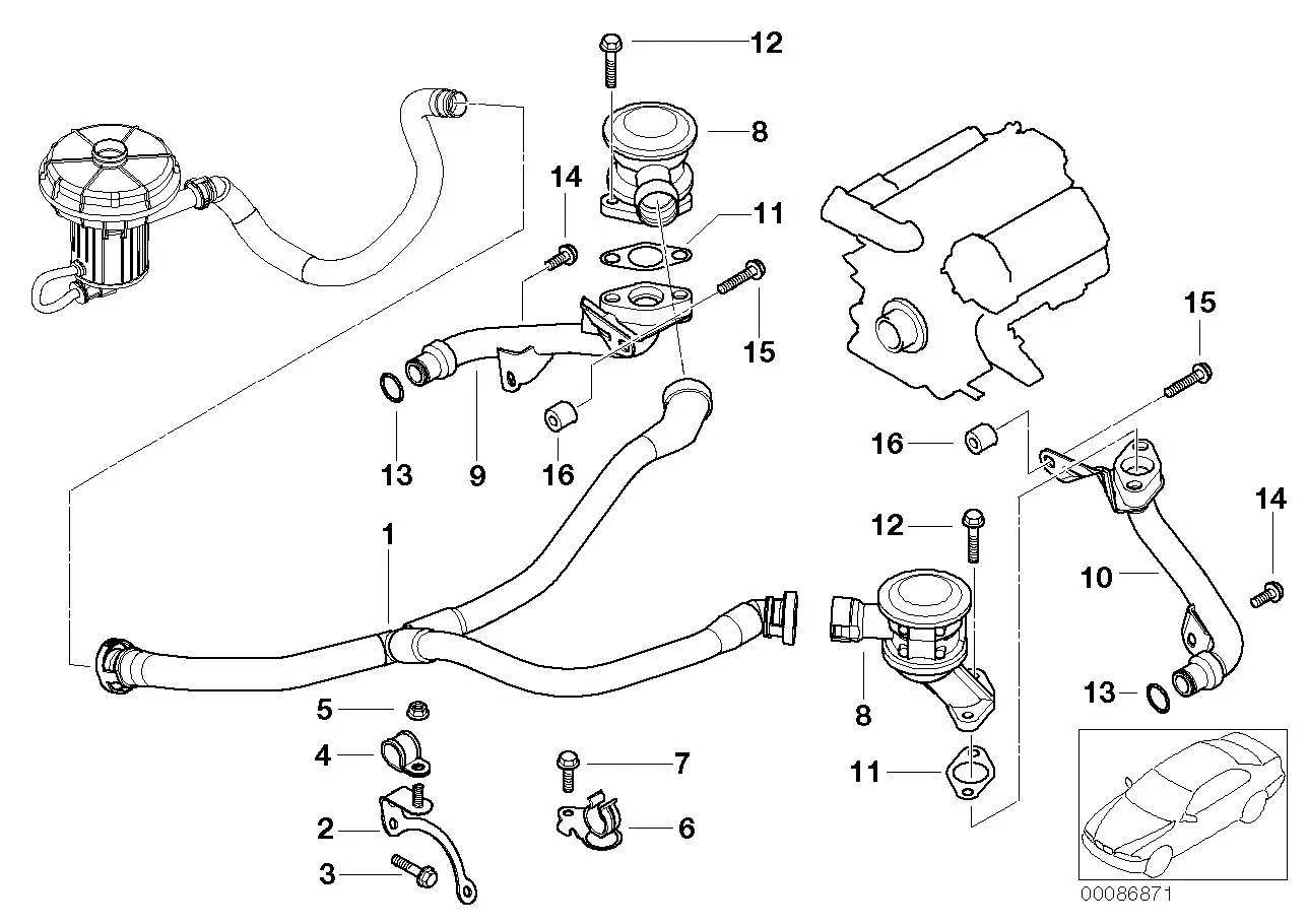 BMW Druckleitung E60 E61 E63 E64 E65 E66 11727508270
