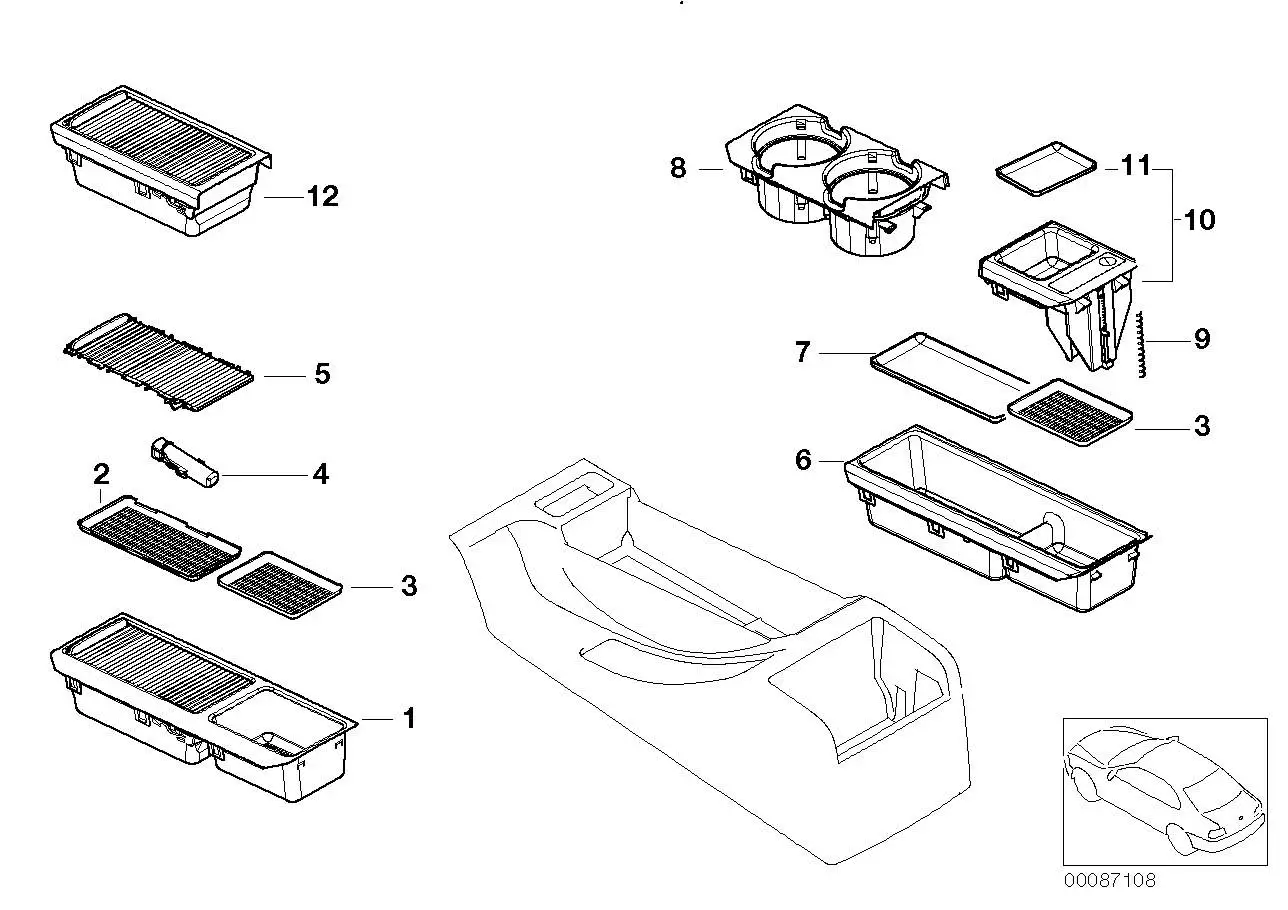 BMW Schale E46 51168242860 - Bildposition 11