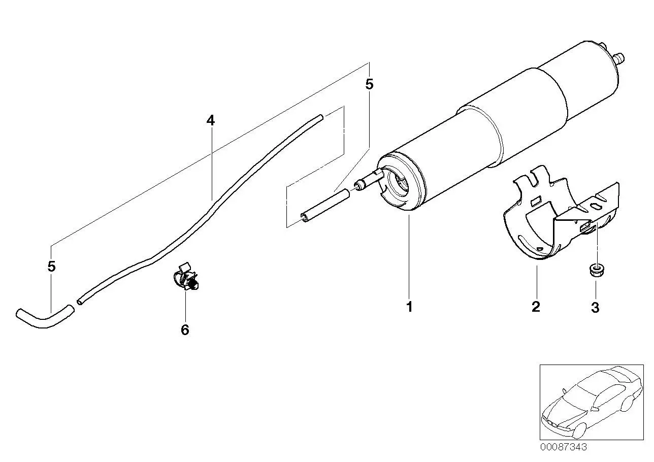BMW Unterdruckleitung E46 13327561060 - 3er E46