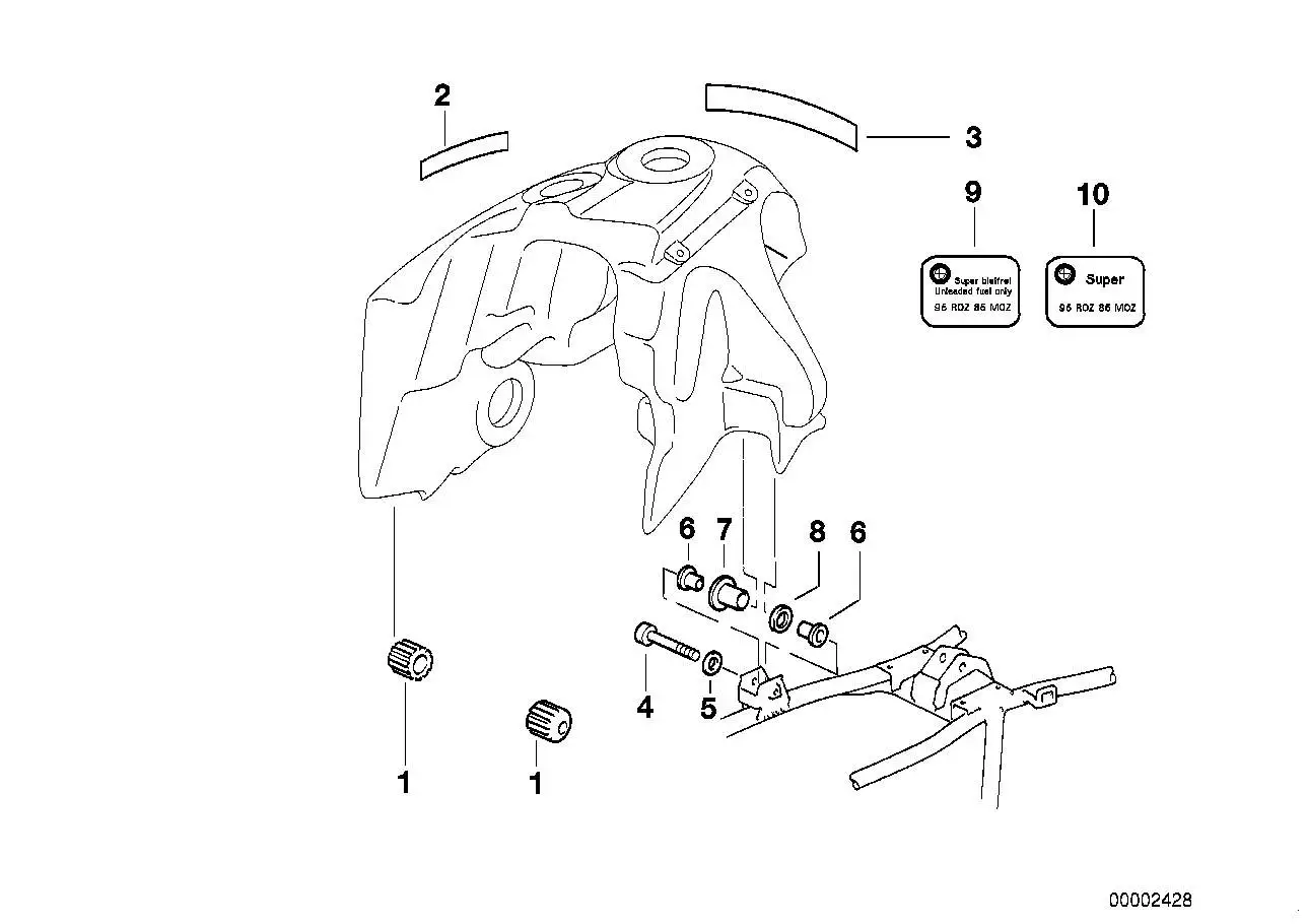 BMW Dichtstreifen R22 62212305097
