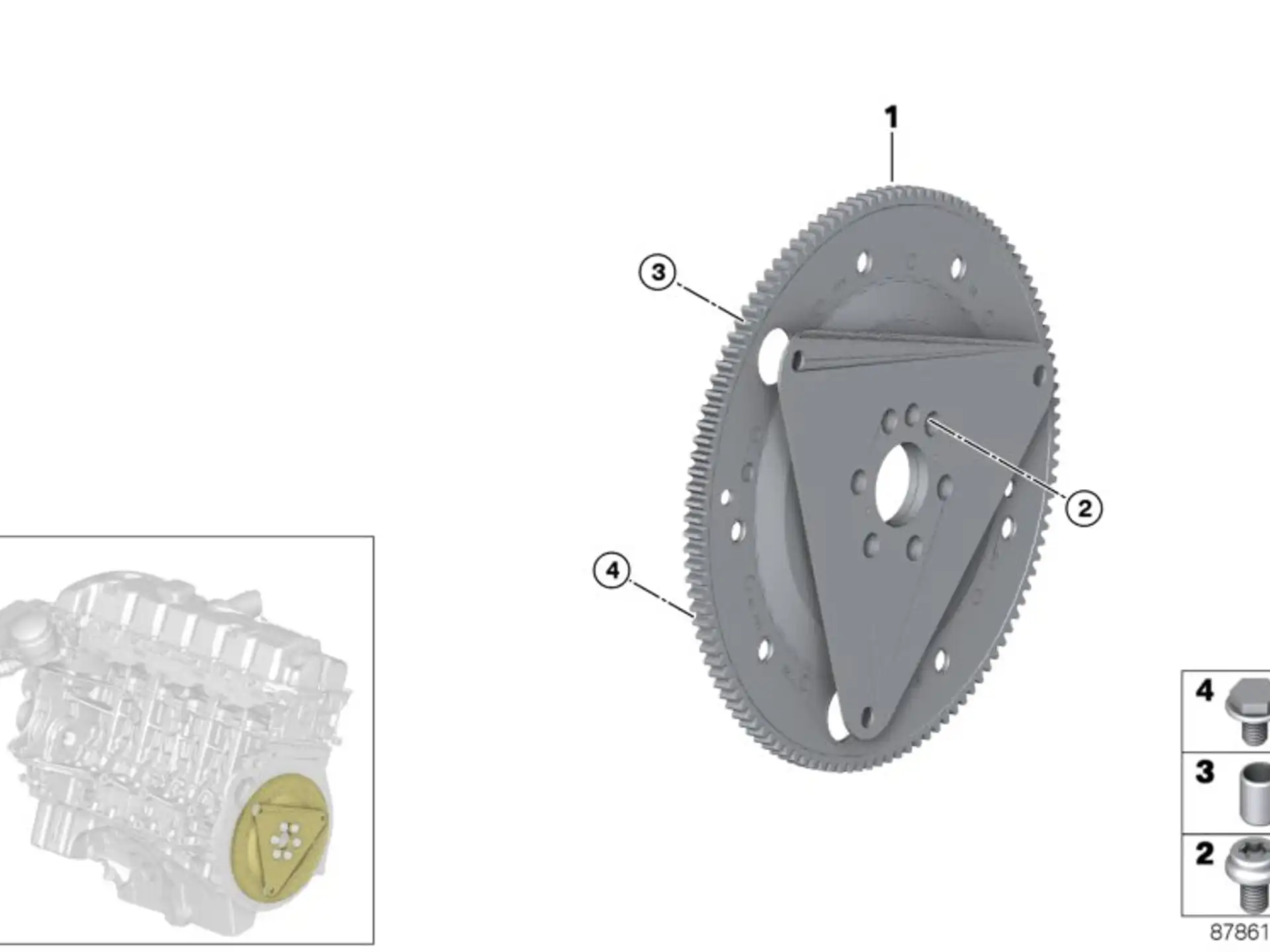 BMW ISA-Schraube E46 E70 E71 E82 E84 E87 E88 E89 E90 E91 E92 E93 F01 F02 F06 F07 F10 F11 F12 F13 F15 F16 F20 F21 F22 F23 F25 F26 F30 F31 F32 F33 F34 F36 11227522125